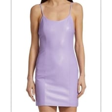 Alice + Olivia Nelle minidress is crafted of vegan leather size 8