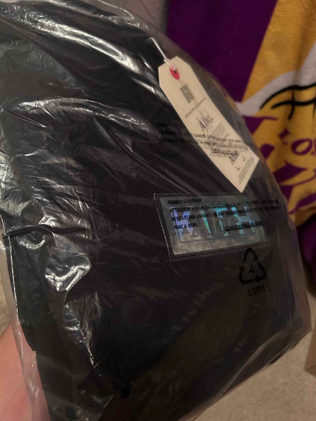 Kith x Advisory Board Crystals Hologram Classic Logo Hooded Sweatshirt Black