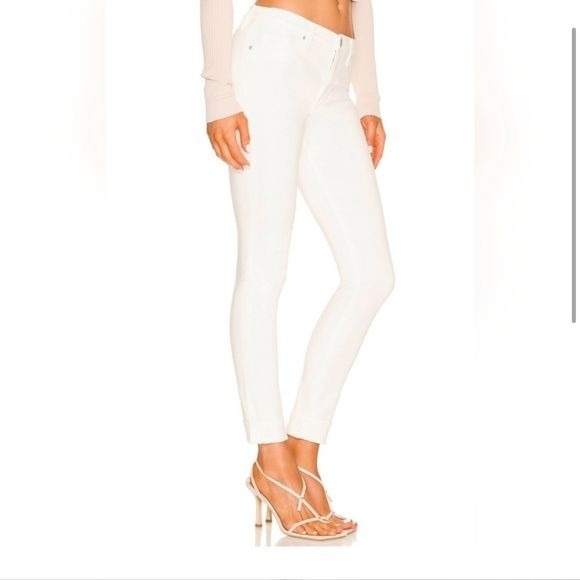 Hudson Nico Midrise Super Skinny Ankle Jean in White