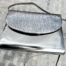 Bruno Magli Vintage Metallic Silver Purse