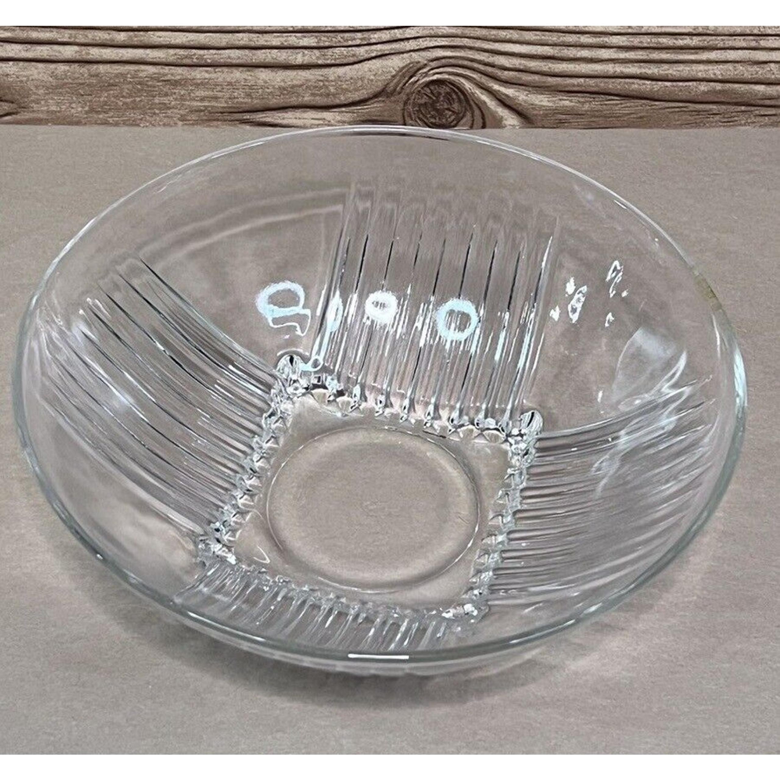 Federal Glass Co. PARK AVENUE Crystal Round Medium Bowl Vintage