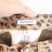 WeWoreWhat Women's Stiletto Split Hem Leopard Print Skinny Jeans High Rise 25