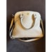 TORY BURCH ROBINSON SATCHEL Pebbled HANDBAG CROSSBODY Beige Excellent Condition