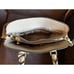 TORY BURCH ROBINSON SATCHEL Pebbled HANDBAG CROSSBODY Beige Excellent Condition