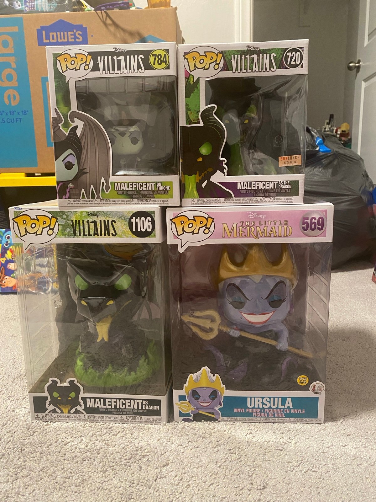 Disney Villains - Funko Pop Set