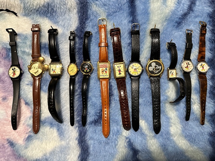 Lot of 12 Mickey Mouse watches