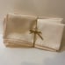 Vintage Set of 8 Napkins. Linen. Very Light Pink/ Peach Color