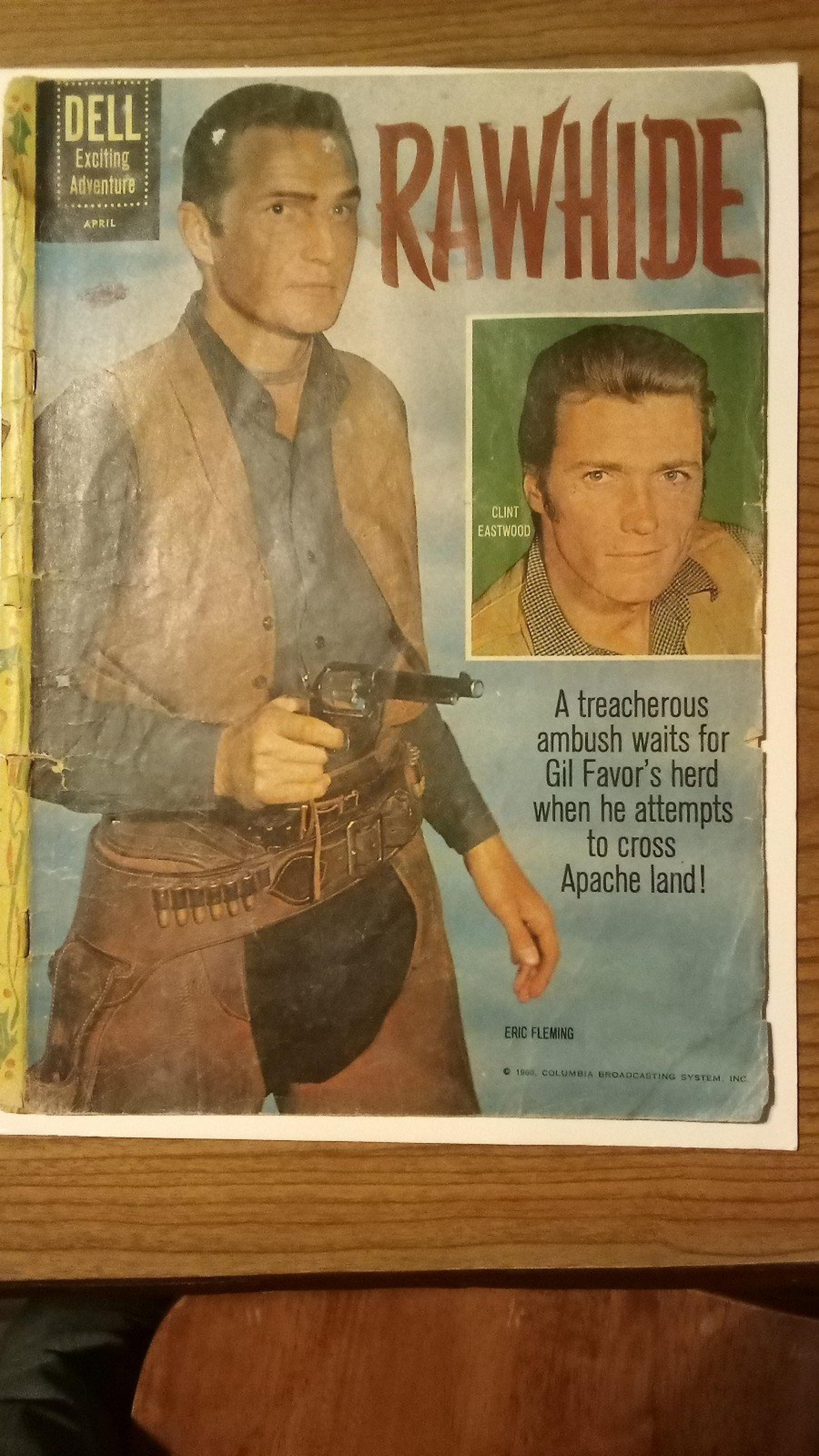 Rawhide April 1960 No.1160 Eric Fleming and Clint Eastwood on front cover