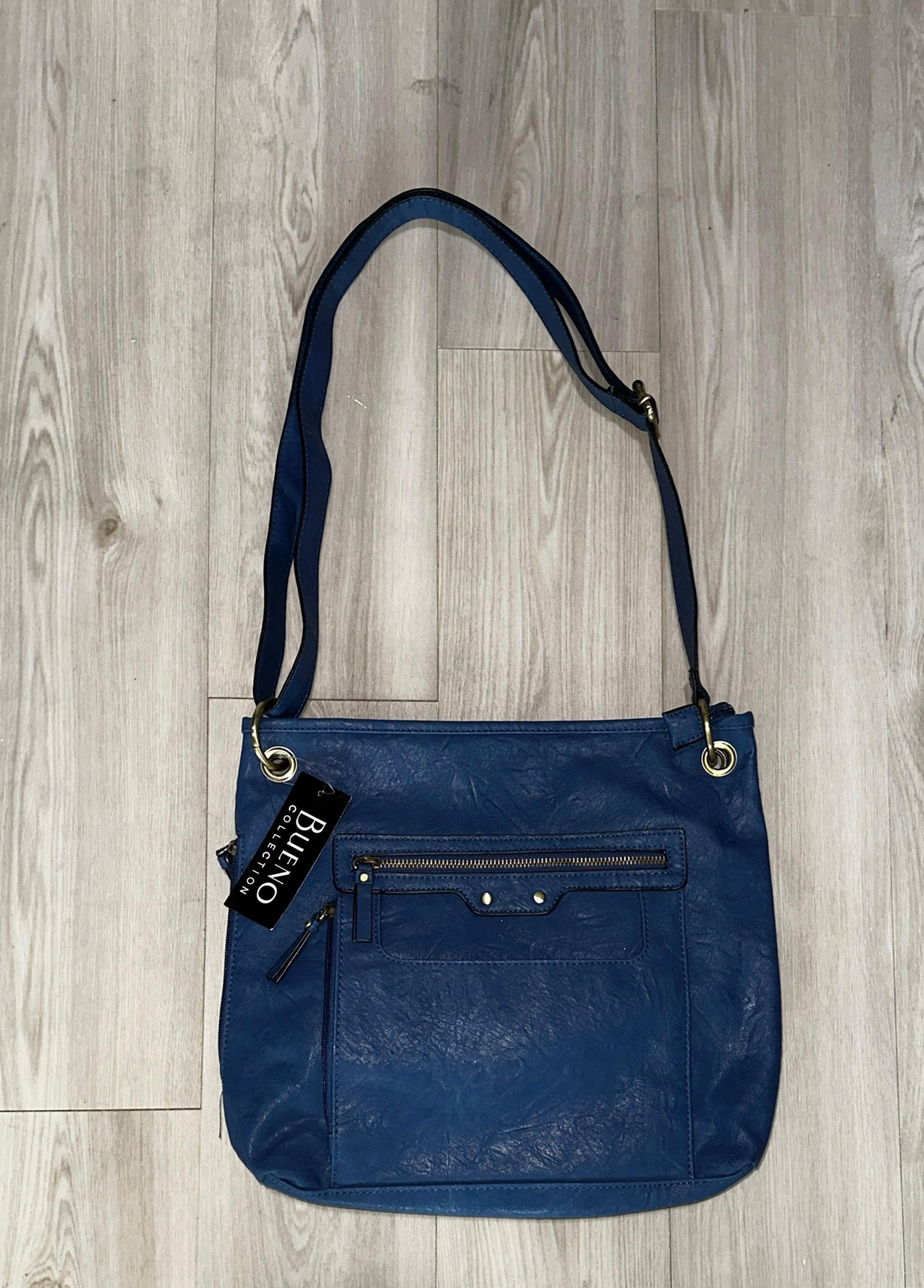 NEW!!! Bueno Faux Leather Blue crossbody
Handbag purse