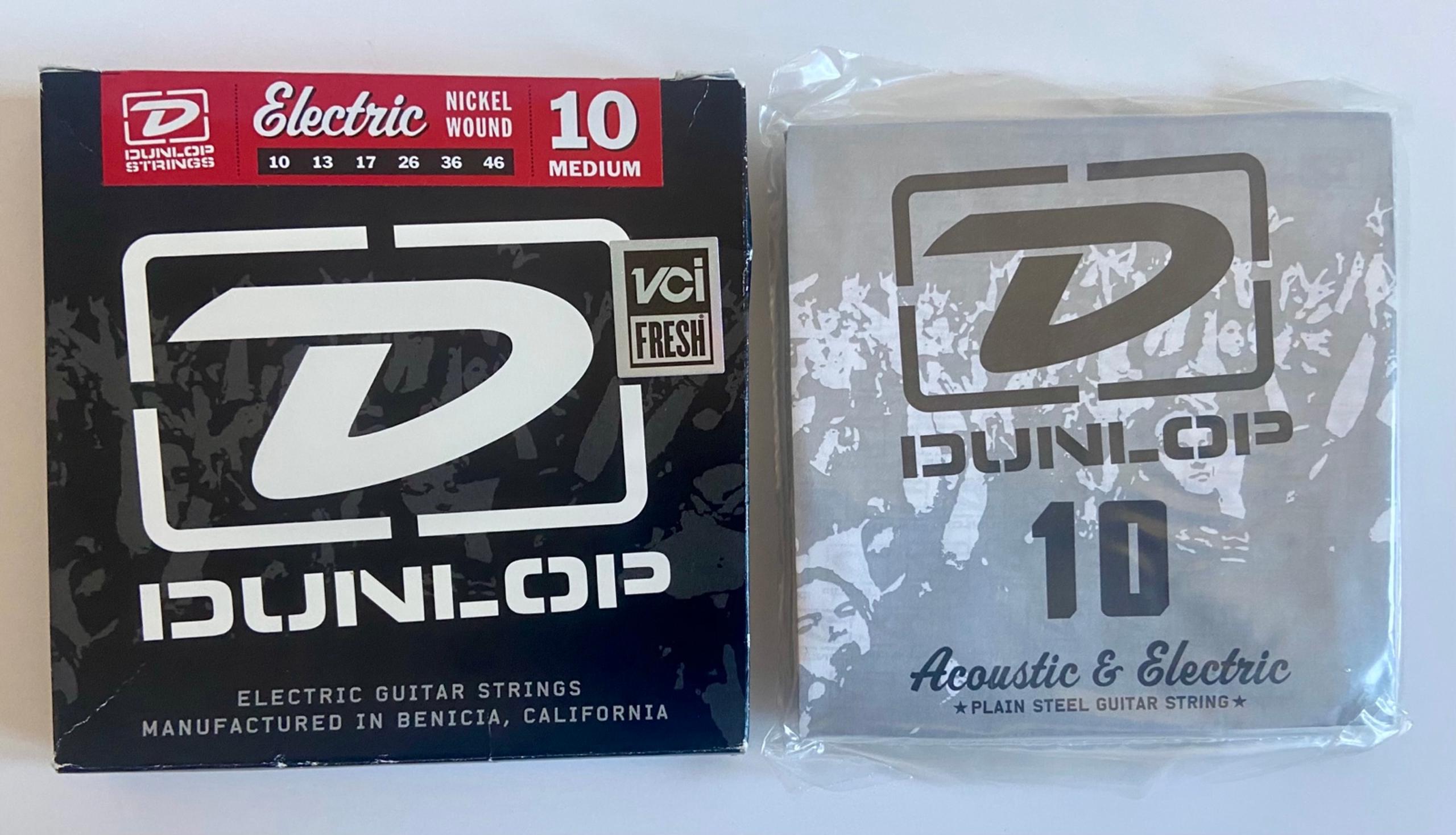 DUNLOP Electric Guitar Strings (10 Medium)