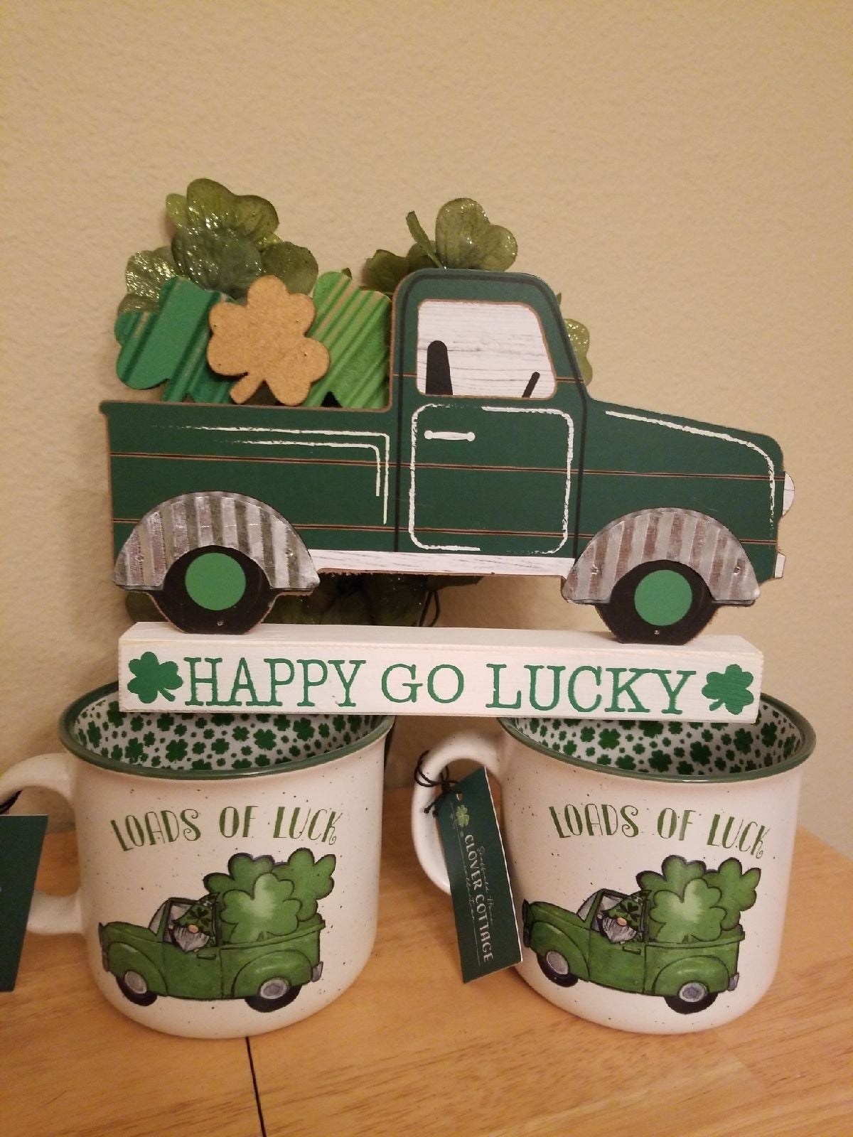 St Patricks Day Gnome Mugs & Truck