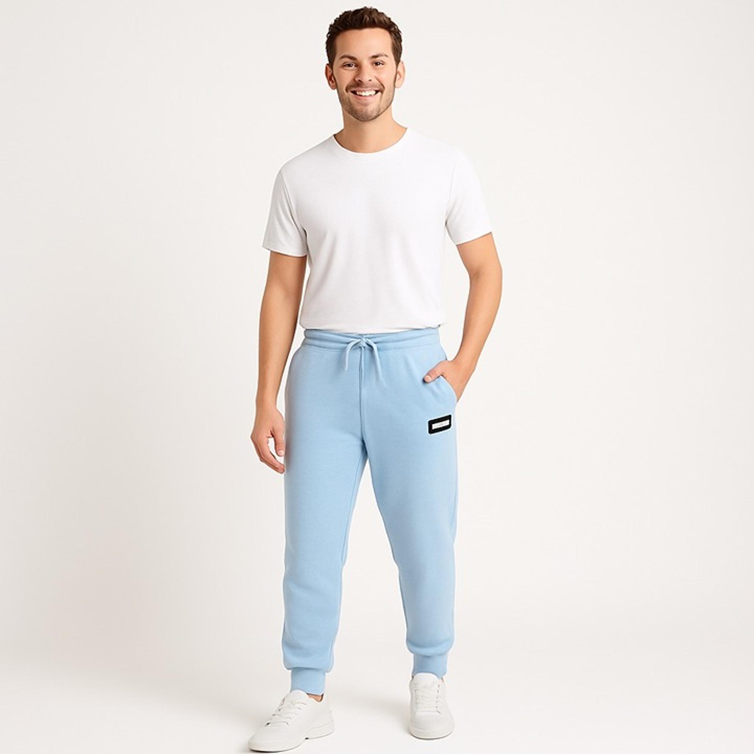EUC Puma Men’s Light Blue Jogger Sweatpants – Size L