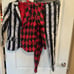 Spirit Halloween Twisted Clown costume kids size large jacket pants tie & bucket