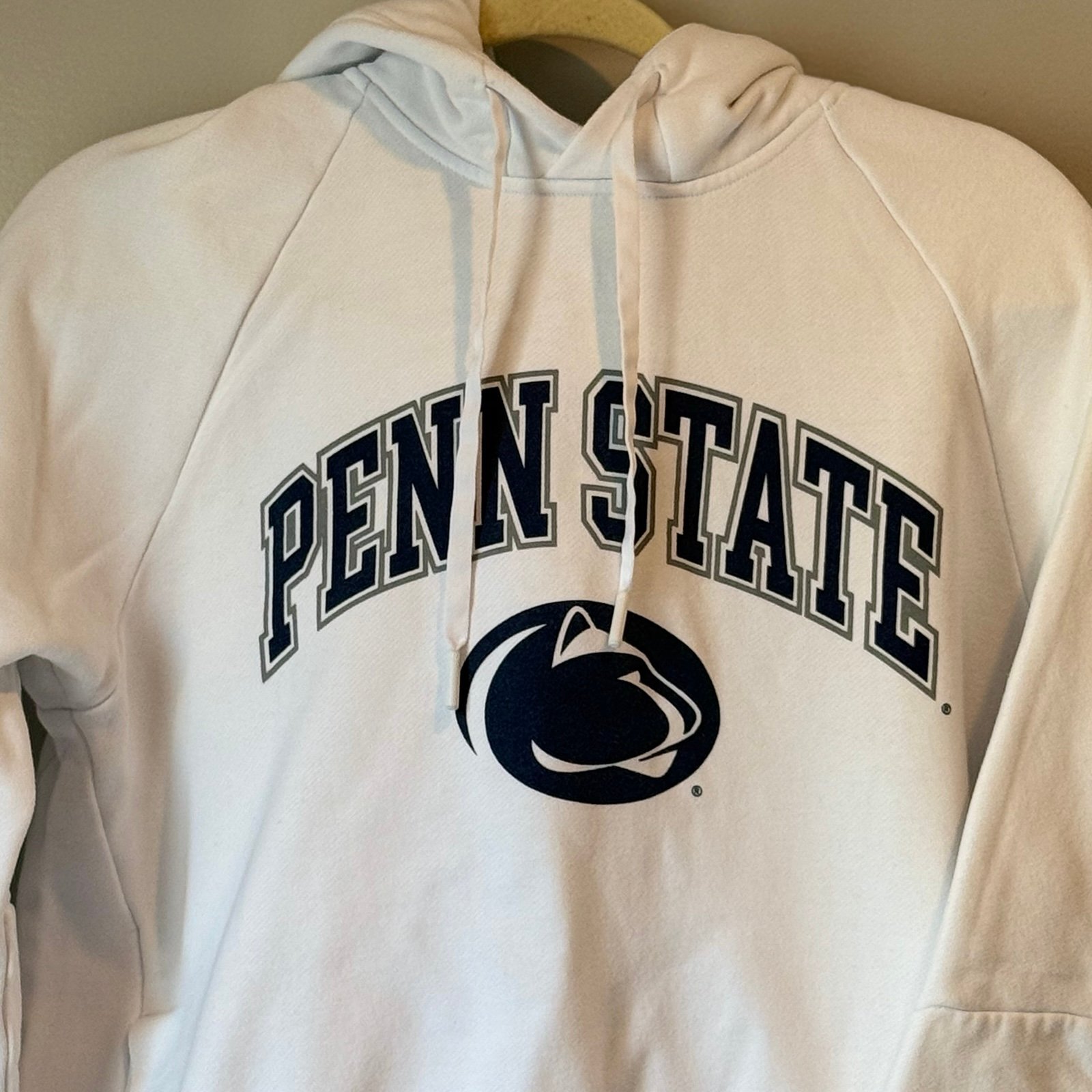 Lululemon White and Blue Penn State High Quality Women Hoodie Kangaroo Pockets