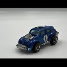 1970 Hot Wheels Volkswagon Beetle Red Line 1:64 Blue Evil Weevil Rare Hong Kong