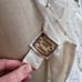 Vintage Gunne Sax Ivory Short Sleeved Dress Pearl Lace Ribbon size 7 - 49422