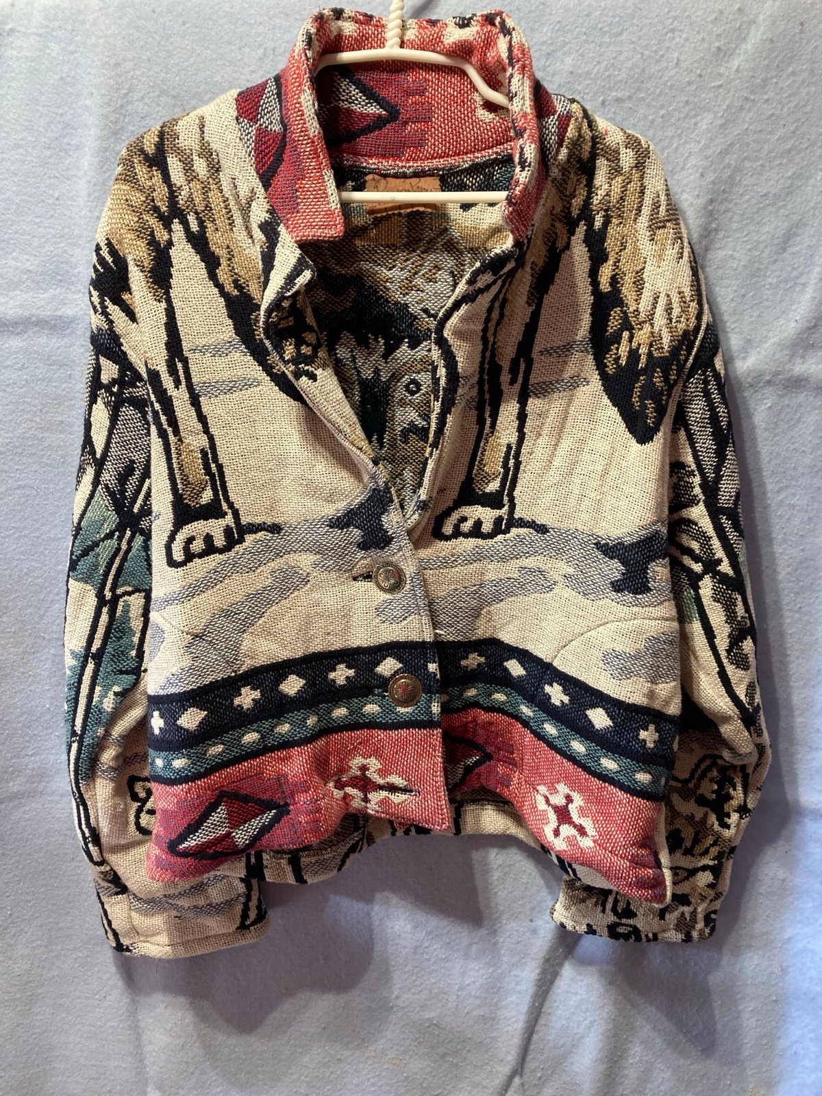 Painted Pony Uniquely USA One Size Fits All Womens Tapestry Wolves Jacket T23