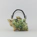 Vintage Small Green Figural Conch Shell Individual Teapot With Handle