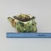 Vintage Small Green Figural Conch Shell Individual Teapot With Handle