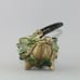 Vintage Small Green Figural Conch Shell Individual Teapot With Handle