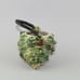 Vintage Small Green Figural Conch Shell Individual Teapot With Handle