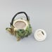 Vintage Small Green Figural Conch Shell Individual Teapot With Handle
