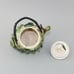 Vintage Small Green Figural Conch Shell Individual Teapot With Handle