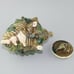 Vintage Small Green Figural Conch Shell Individual Teapot With Handle