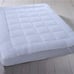 Plush Fiber 2 Inches Mattress Topper Down Full Alternative Anchor Bands-WBD