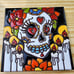 Earthtones Hand Glazed Skull Tiles Set of 4