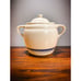 Vintage Roseville Friendship Blue Stripe Pottery Bean Pot, 3 Qt, Roseville Ohio