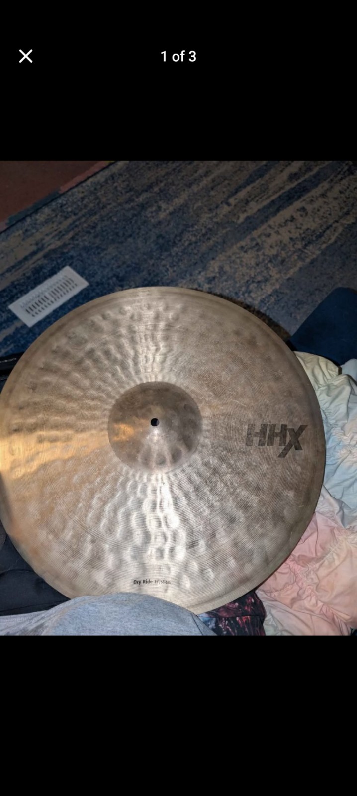 SABIAN HHX Raw Bell Dry Ride Cymbal 21 in.