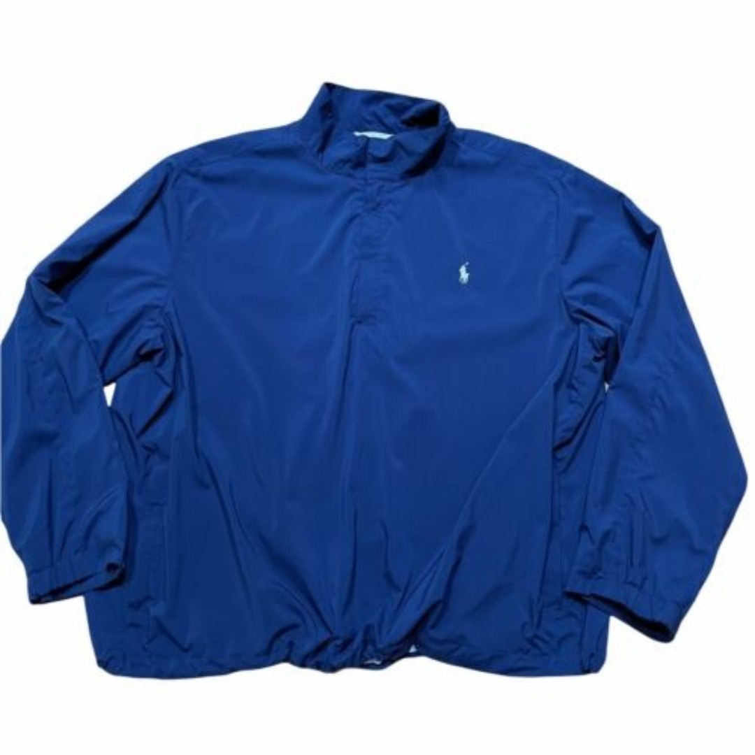 Polo Golf Ralph Lauren Mens Windbreaker Jacket Size XL Pullover 1/4 Zip Navy