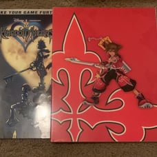 Kingdom Hearts 1 & 2 RED limited edition Official Guides Brady
