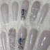 White Sparkle Press on Nails