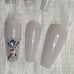 White Sparkle Press on Nails