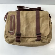 Kaukko Laptop Bag Adjustable Strap Canvas Casual Travel School Brown Khaki