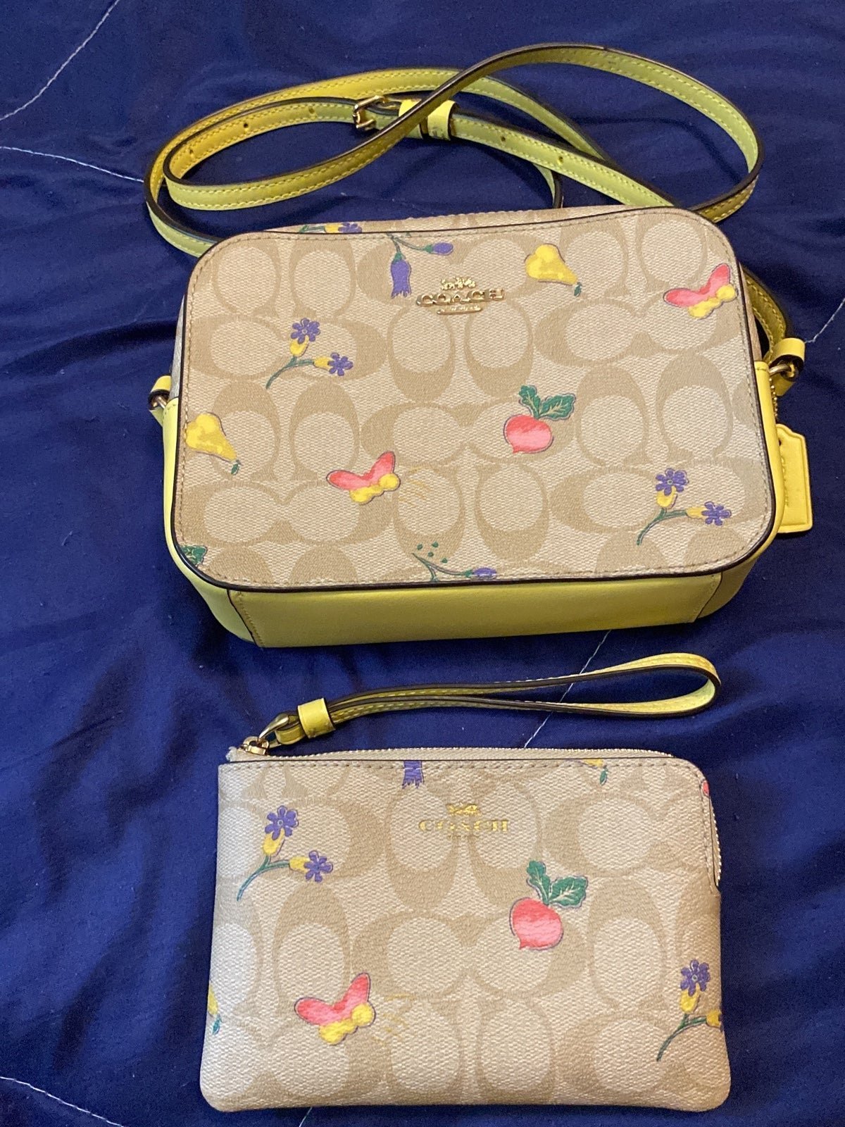 Coach purse with matching wallet