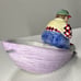 Lotus Dip Bowl Beer Drinker Fisherman Pond Vintage 90s Summer Party Ceramic Dish