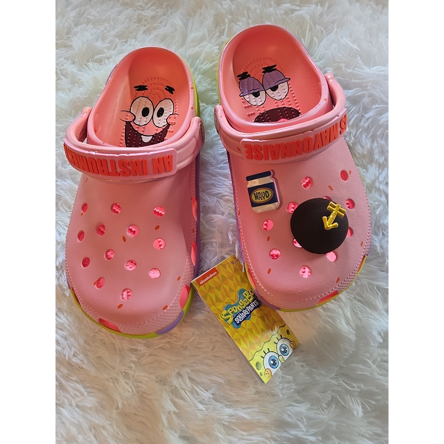 SpongeBob Squarepants Patrick Crocs Limited Edition Size Men's 6 Women's Size 8