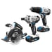 HART 3-Tool 20-Volt Kit W/ 1/2 Drill, Impact Driver, Circular Saw & 2 Batteries