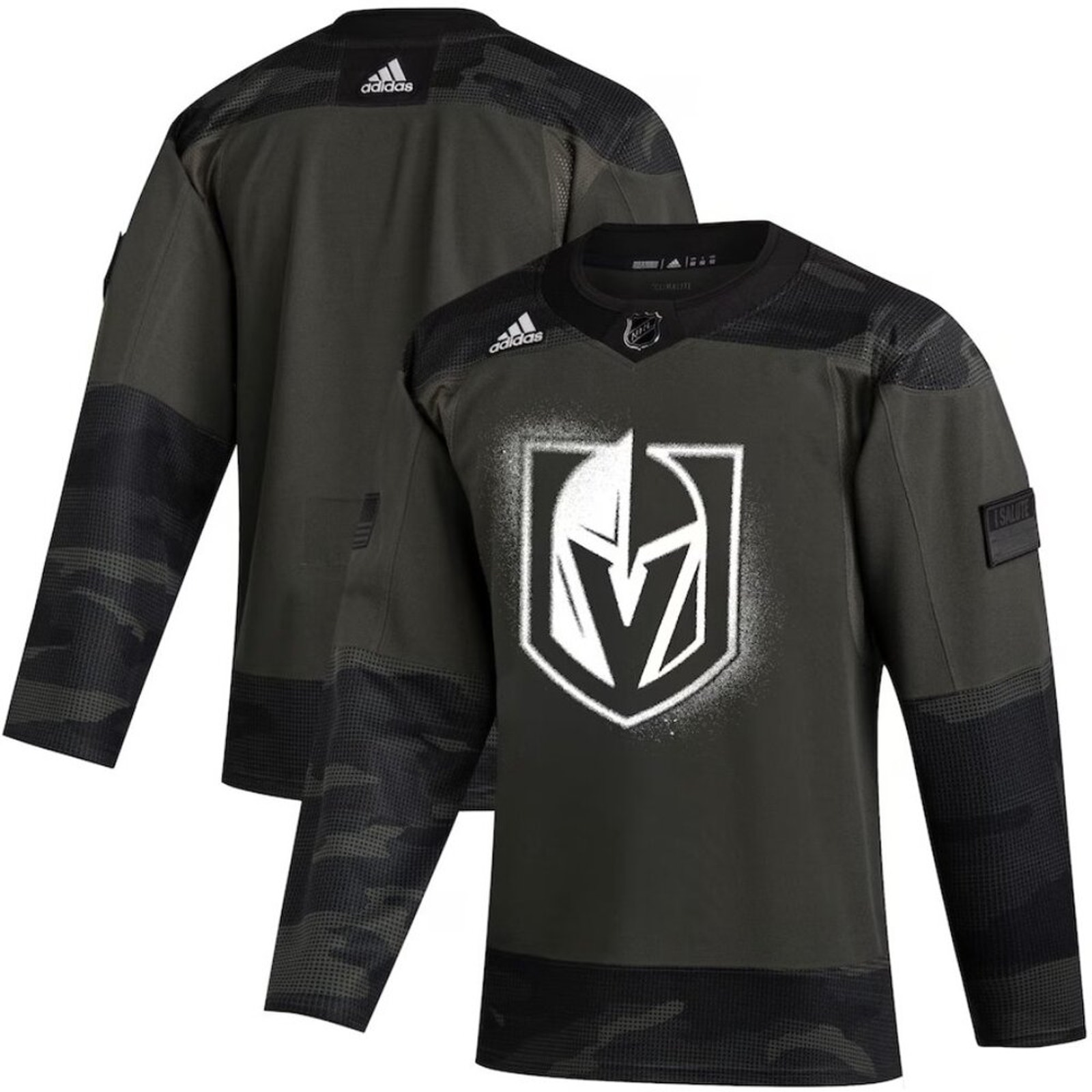 Vegas Golden Knights adidas Camo Military Appreciation Authentic Practice