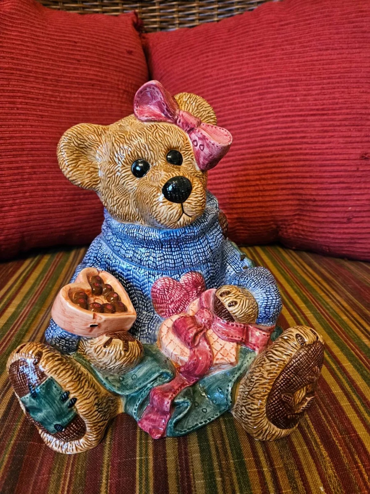 Vintage Boyds Bearware Pottery Bailey’s Low-fat Ceramic Cookie Jar
