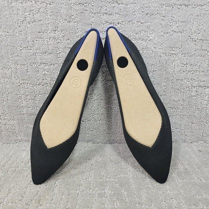 Rothy’s The Point Women’s Size US 8 Black Flats Slip On Ballet Shoes