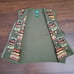 Vtg Country Classics by Koret Green Embroidered Zip-Up Knit Sweater Vest Size L