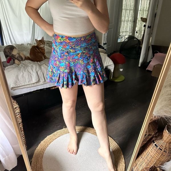 Dona Jo Women’s 1 Colorful Patterned Skort