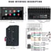 7 Inch Car Stereo Double Din Bluetooth 5.1 Touch Screen FM ,& Backup Camera