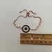 925 Silver evileye bracelet bolo cubic zirconia round shape