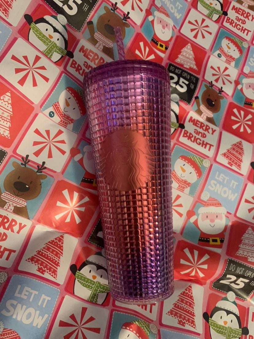 Starbucks Ombre grid cup