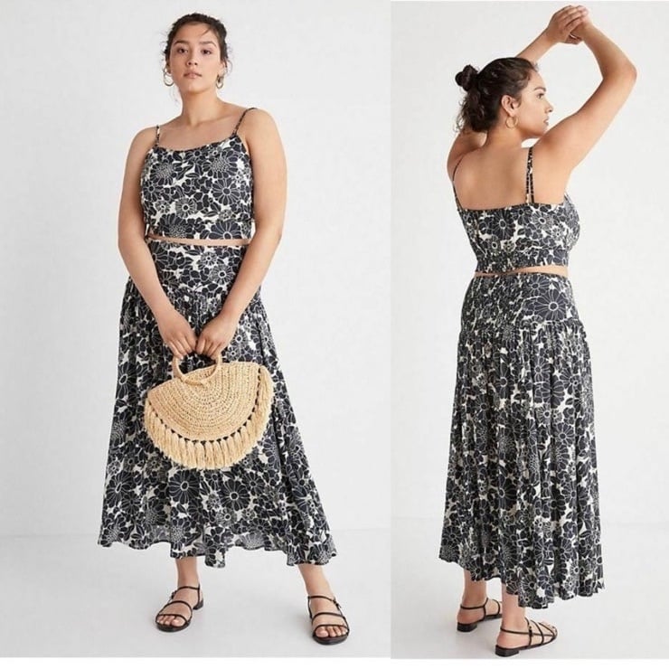Anthropologie Daisie Midi Skirt only